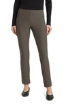 EILEEN FISHER SLIM ANKLE STRETCH CREPE PANTS