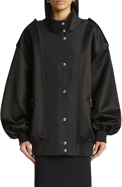 Khaite Farris Bomber Jacket In Black