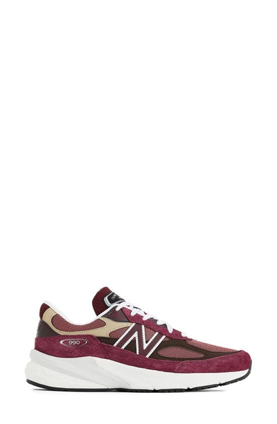 New Balance 990 V6 Made In Usa Sneakers In Burgundy