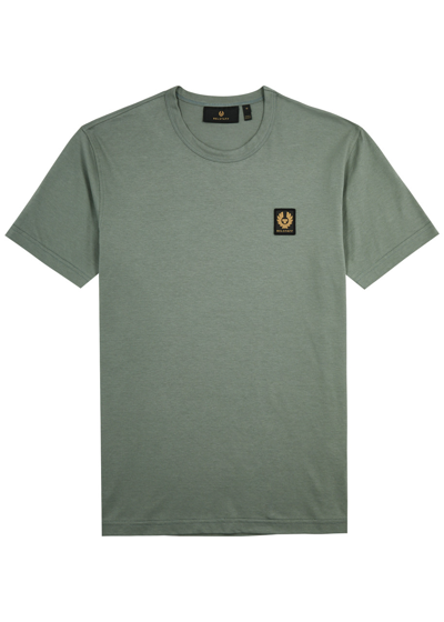 Belstaff Logo Cotton T-shirt In Green