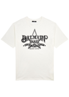 BALMAIN STAR LOGO-PRINT COTTON T-SHIRT