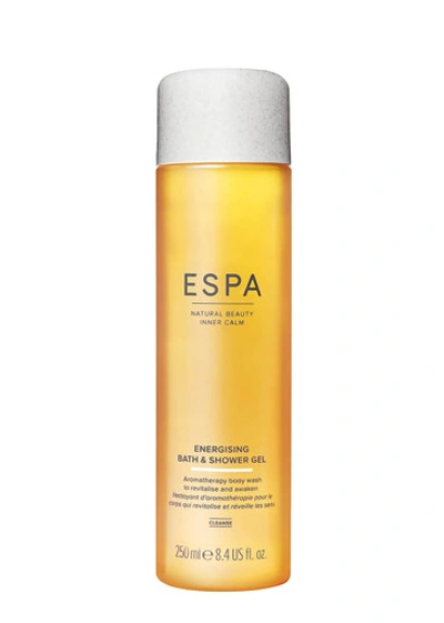 Espa Energising Bath & Shower Gel, Bath, Refreshed And Reinvigorated In White