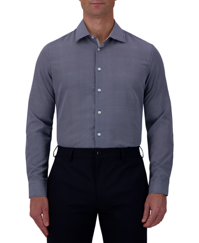 Report Collection Men's Slim-fit Check-print Shirt In Navy