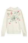 JW ANDERSON X POL ANGLADA ANCHOR LOGO THISTLE EMBROIDERED FRENCH TERRY HOODIE