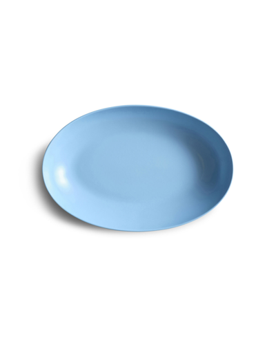 Year & Day Oval Low Serving Bowl, 18" In Lagoon