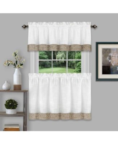 Achim Oakwood Window Curtain Tiers Valences In Natural