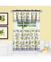 Achim Lemon Drop Tier Valance Window Curtains In Yellow