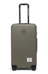 Herschel Supply Co Men's Travel Herschel Heritage Medium Hardside Spinner Suitcase In Ivy Green