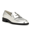 Nine West Seeme Penny Loafer In Silver