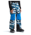 The North Face Kids' Freedom Waterproof Recycled Polyester Insulated Pants In Optic Blue Mountain Traverse Print