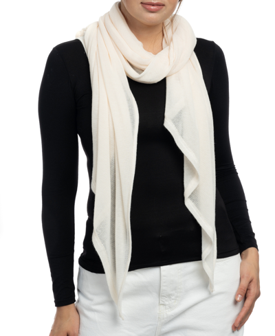 Vince Camuto Solid Knit Bias Scarf In Ivory