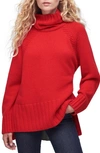 BARBOUR NORMA ROLL NECK HIGH-LOW SWEATER