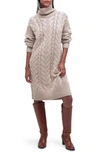 BARBOUR WOODLANE CABLE STITCH LONG SLEEVE SWEATER DRESS