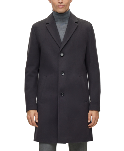 Hugo Boss Boss By  Men's Regular-fit Coat In Dark Blue