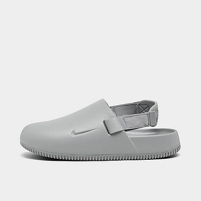 Nike Calm Mules Light Smoke Grey In Light Smoke Grey/light Smoke Grey