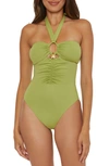 Soluna Shell One-piece Swimsuit In Kiwi