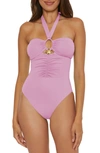 Soluna Shell One-piece Swimsuit In Lavender