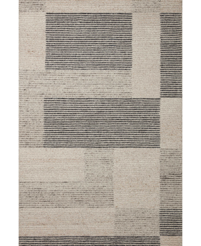 Loloi Stiles Sti-01 5' X 7'6" Area Rug In Tan,slate