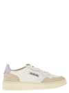 Autry 01 Sneakers In White Suede And Leather