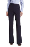 Hugo Boss Boss Tuleah Wool Flare Pants In Sky Captain