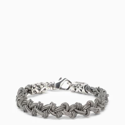 Emanuele Bicocchi 925 Sterling Silver Knot Bracelet