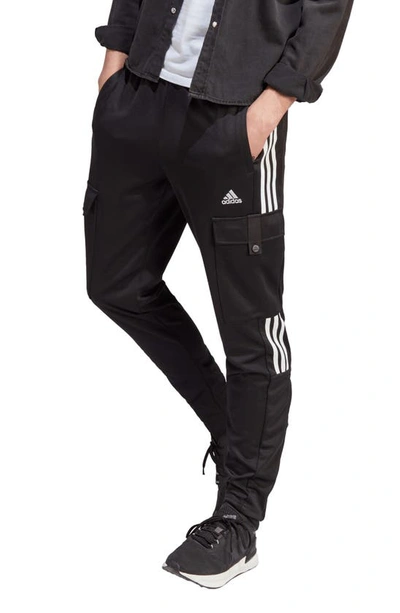 Adidas Originals Sportswear Tiro Cargo Track Pants In Black/ White