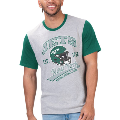 G-iii Sports By Carl Banks Grey New York Jets Black Label T-shirt In Heather Grey