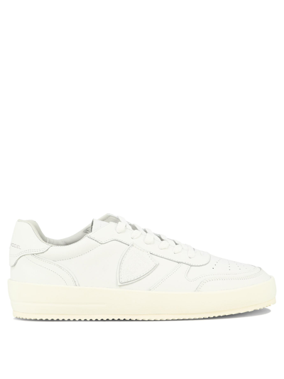 Philippe Model Paris Nice Leather Trainers In White