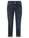 Sportmax Denim Trousers With Back Pockets And Contrast Stitching