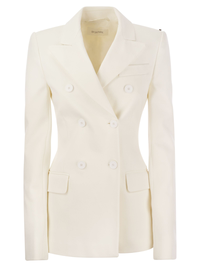 Sportmax Sestri - Double-breasted Fitted Jacket In White