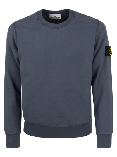 Stone Island Round Neck Sweatshirt In Grey