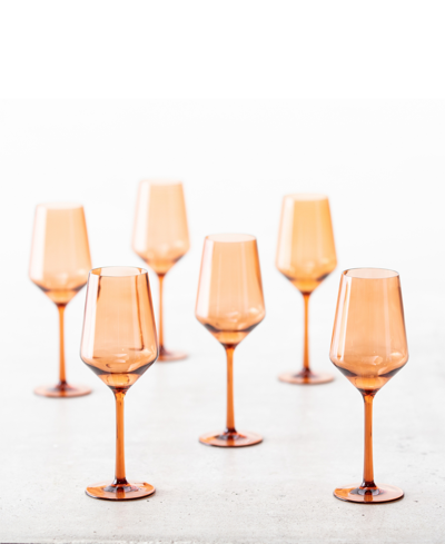 Fortessa Sole Outdoor Sauvignon Blanc Wine Glasses, 13oz In Terra Cotta