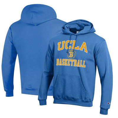 Champion Blue Ucla Bruins Basketball Icon Powerblend Pullover Hoodie