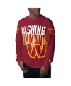 STARTER MEN'S STARTER BURGUNDY WASHINGTON COMMANDERS CLUTCH HIT LONG SLEEVE T-SHIRT