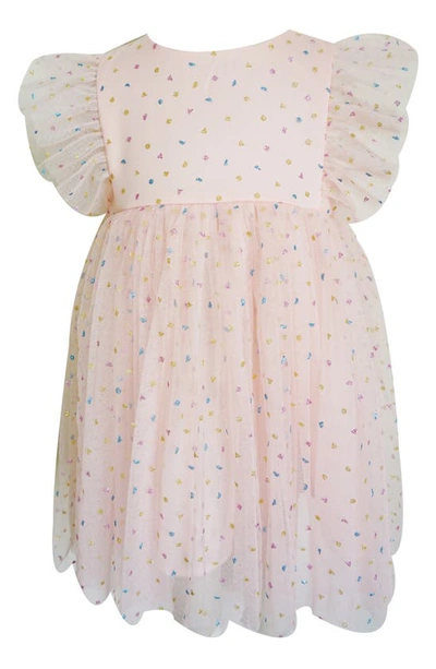 Popatu Babies' Confetti Pinafore Dress In Peach