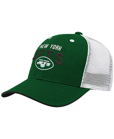 Outerstuff Kids' Big Boys Green New York Jets Core Lockup Snapback Hat