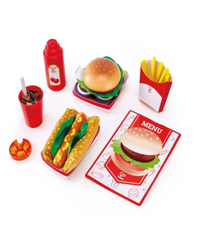 Hape Fast Food Kitchen Food Playset In Multi