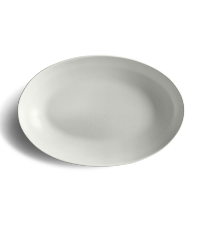 Year & Day Oval Low Serving Bowl, 18" In Fog