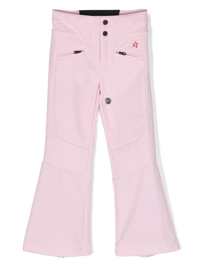 Perfect Moment Kids' Pink Aurora Flared Ski Trousers