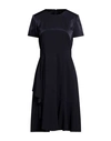 Paule Ka Woman Mini Dress Midnight Blue Size 12 Triacetate, Polyester