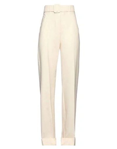 Imperial Woman Pants Cream Size L Polyester In White