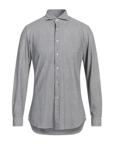 Alessandro Gherardi Man Shirt Light Grey Size 15 ¾ Polyamide, Elastane