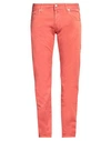 Jacob Cohёn Man Pants Coral Size 30 Cotton, Elastane In Red