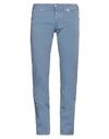 Jacob Cohёn Man Pants Light Blue Size 33 Cotton, Elastane