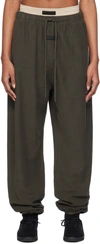 Essentials Gray Drawstring Sweatpants In Ink