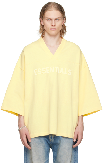 Essentials Yellow Football T-shirt In Garden Yellow