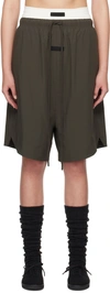ESSENTIALS GRAY RELAXED SHORTS