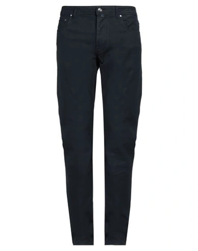 Jacob Cohёn Man Pants Navy Size 36 Cotton, Elastane In Navy Blue