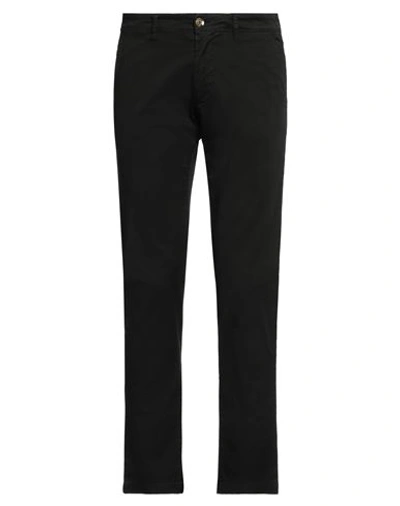 Officina 36 Man Pants Black Size 28 Cotton, Elastane