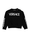 Versace Young Babies'  Newborn Boy Sweatshirt Black Size 3 Cotton, Elastane